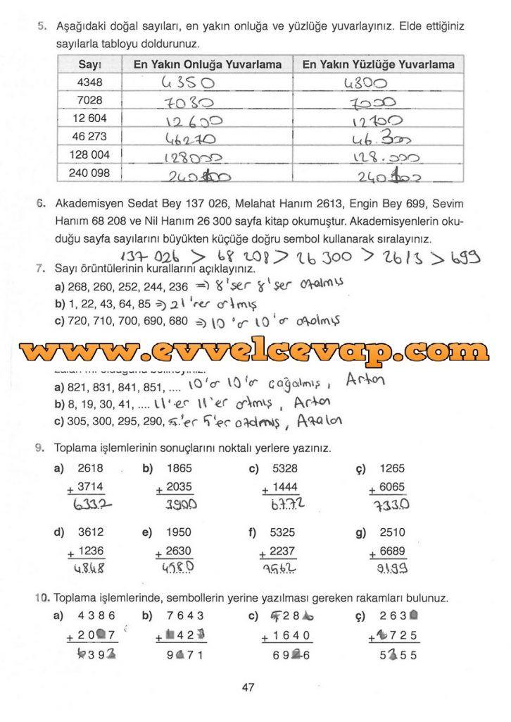 S N F Ata Yay Nc L K Matematik Ders Kitab Sayfa Cevab Evvel Cevap