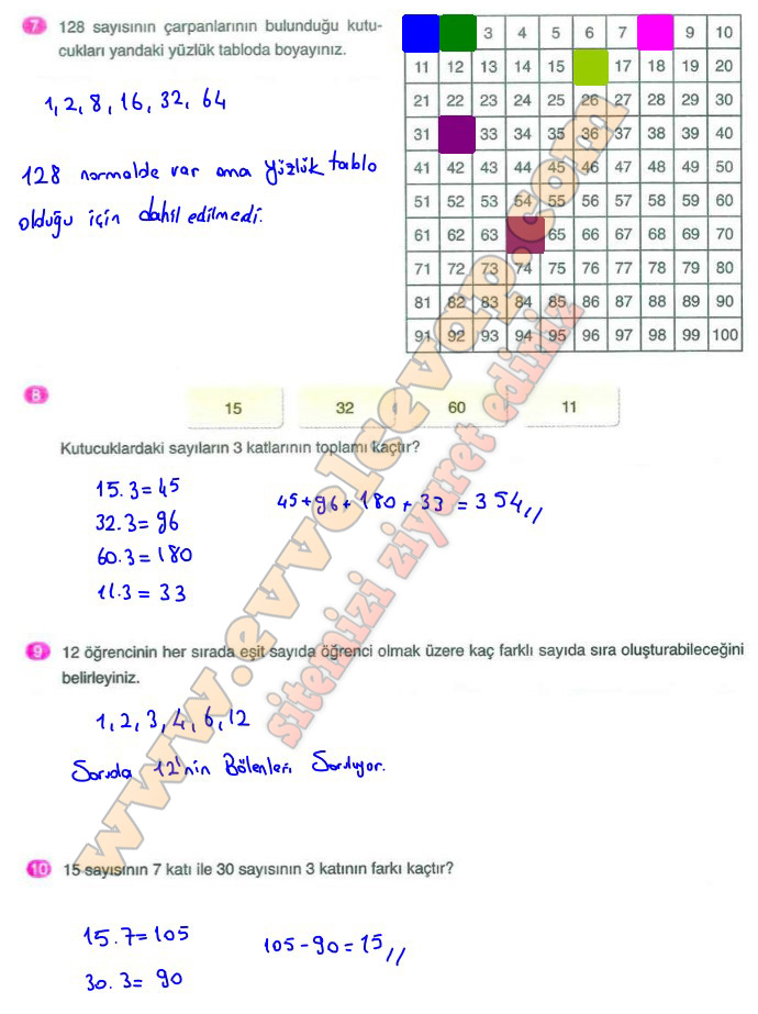 S N F Matematik Ders Kitab Cevaplar Ata Yay Nc L K Sayfa