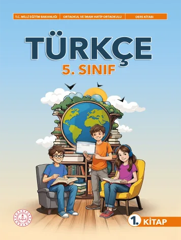 5. Sınıf Türkçe ders kitabı kapağı