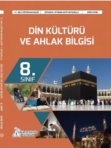 8. Sınıf Din Kültürü ders kitabı kapağı