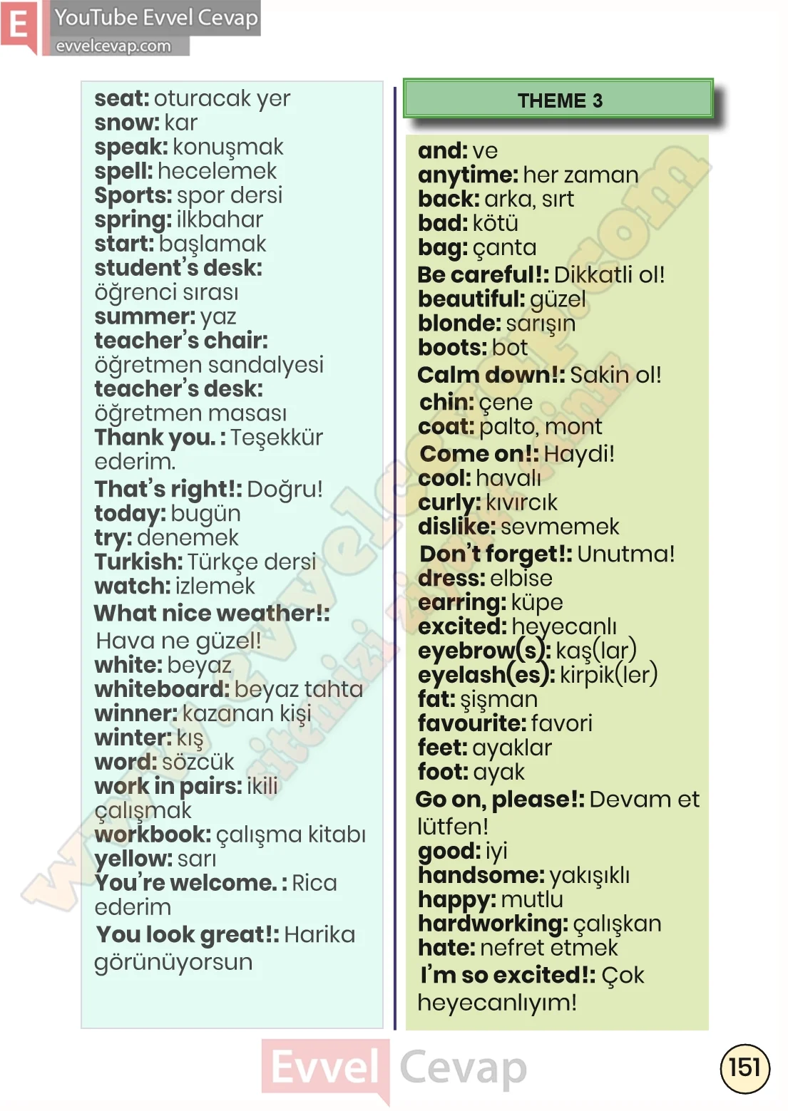 3-sinif-ingilizce-ders-kitabi-cevabi-sayfa-151