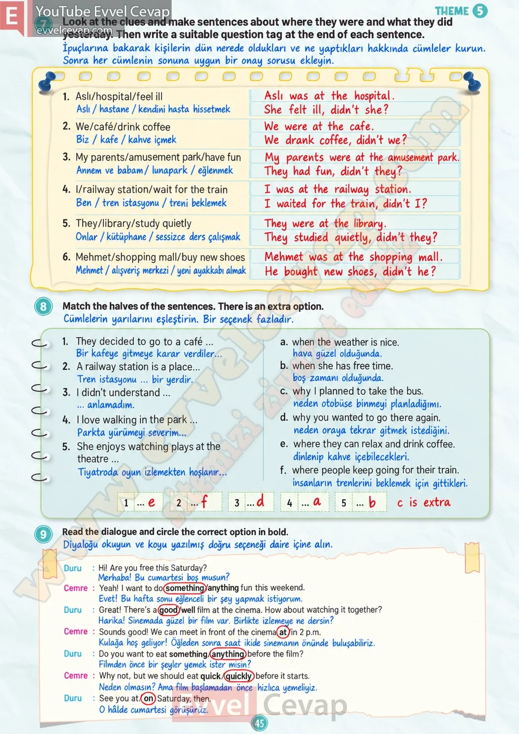 5-sinif-multi-english-workbook-1-cevabi-sayfa-45