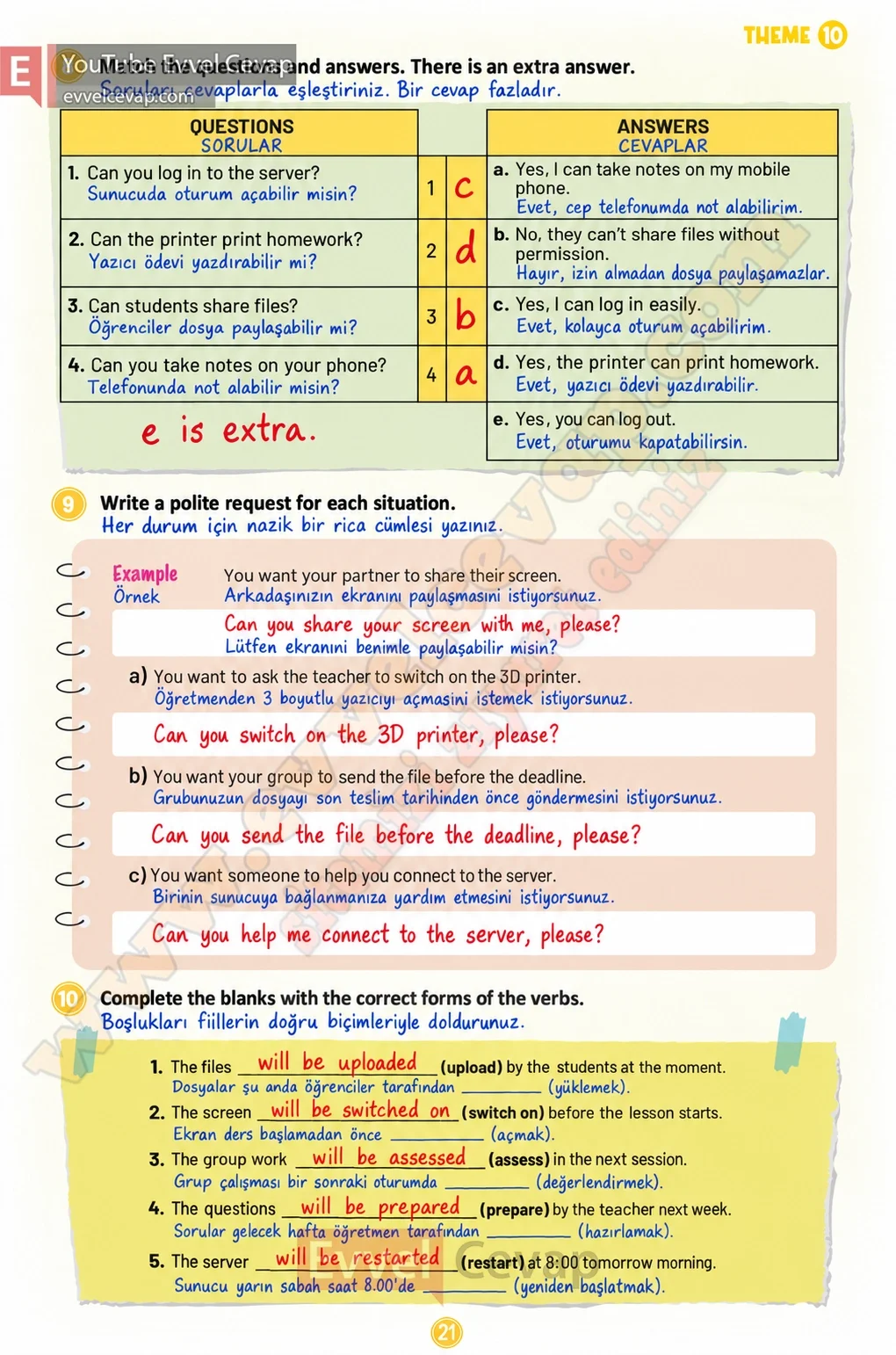 5-sinif-multi-english-workbook-2-cevabi-sayfa-21