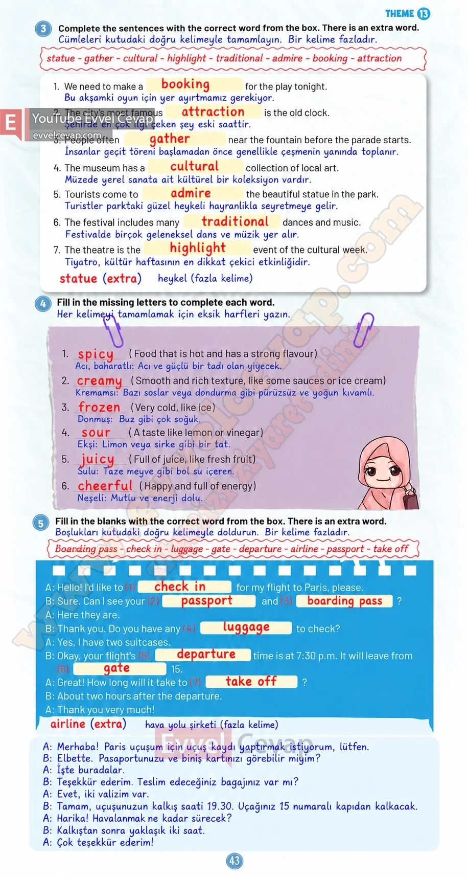 5-sinif-multi-english-workbook-2-cevabi-sayfa-43