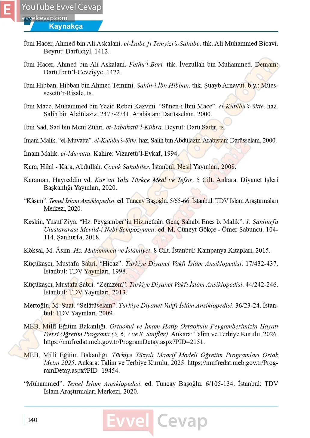 5-sinif-peygamberimizin-hayati-ders-kitabi-cevaplari-meb-yayinlari-sayfa-140-2026
