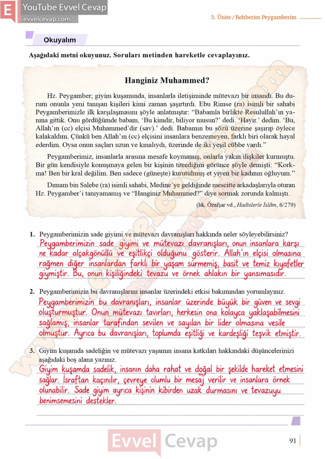 5-sinif-peygamberimizin-hayati-ders-kitabi-cevaplari-meb-yayinlari-sayfa-91-2026