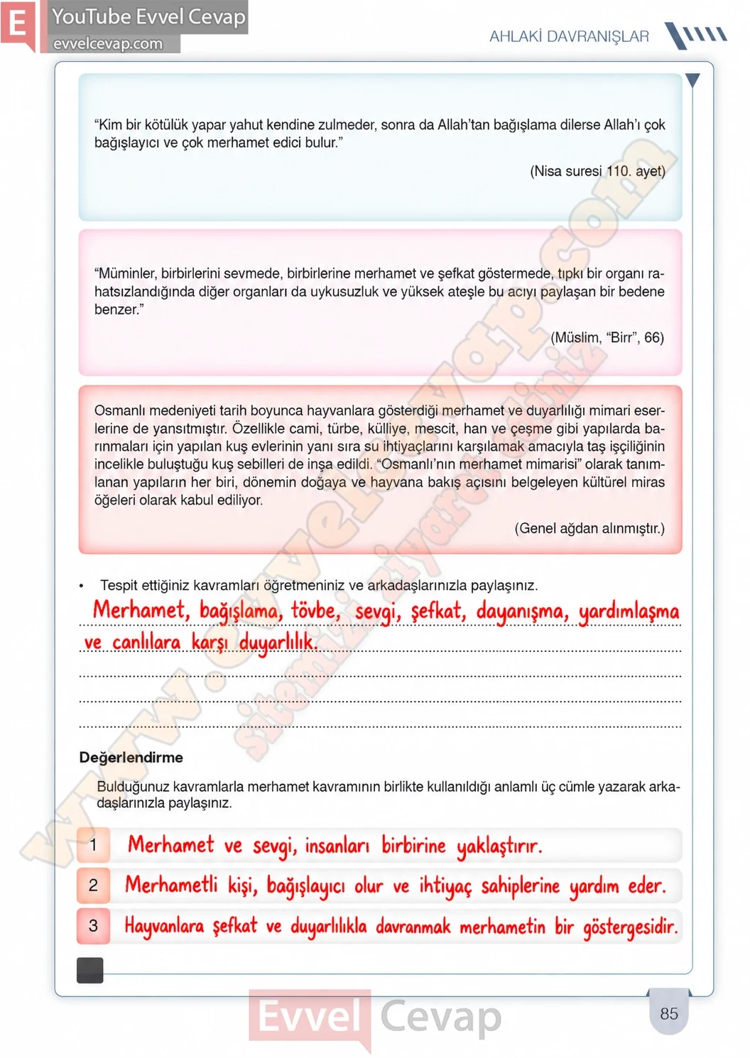 6-sinif-din-kulturu-ders-kitabi-cevaplari-meb-yayinlari-sayfa-85-2026