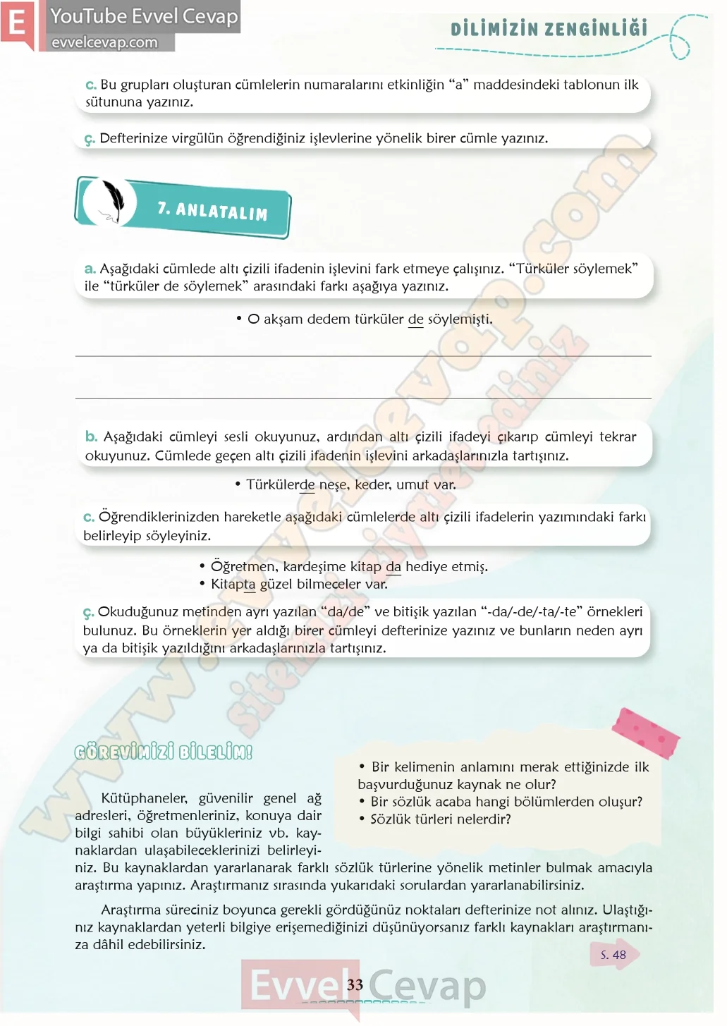 6-sinif-turkce-ders-kitabi-cevaplari-meb-yayinlari-1-kitap-sayfa-33-2026