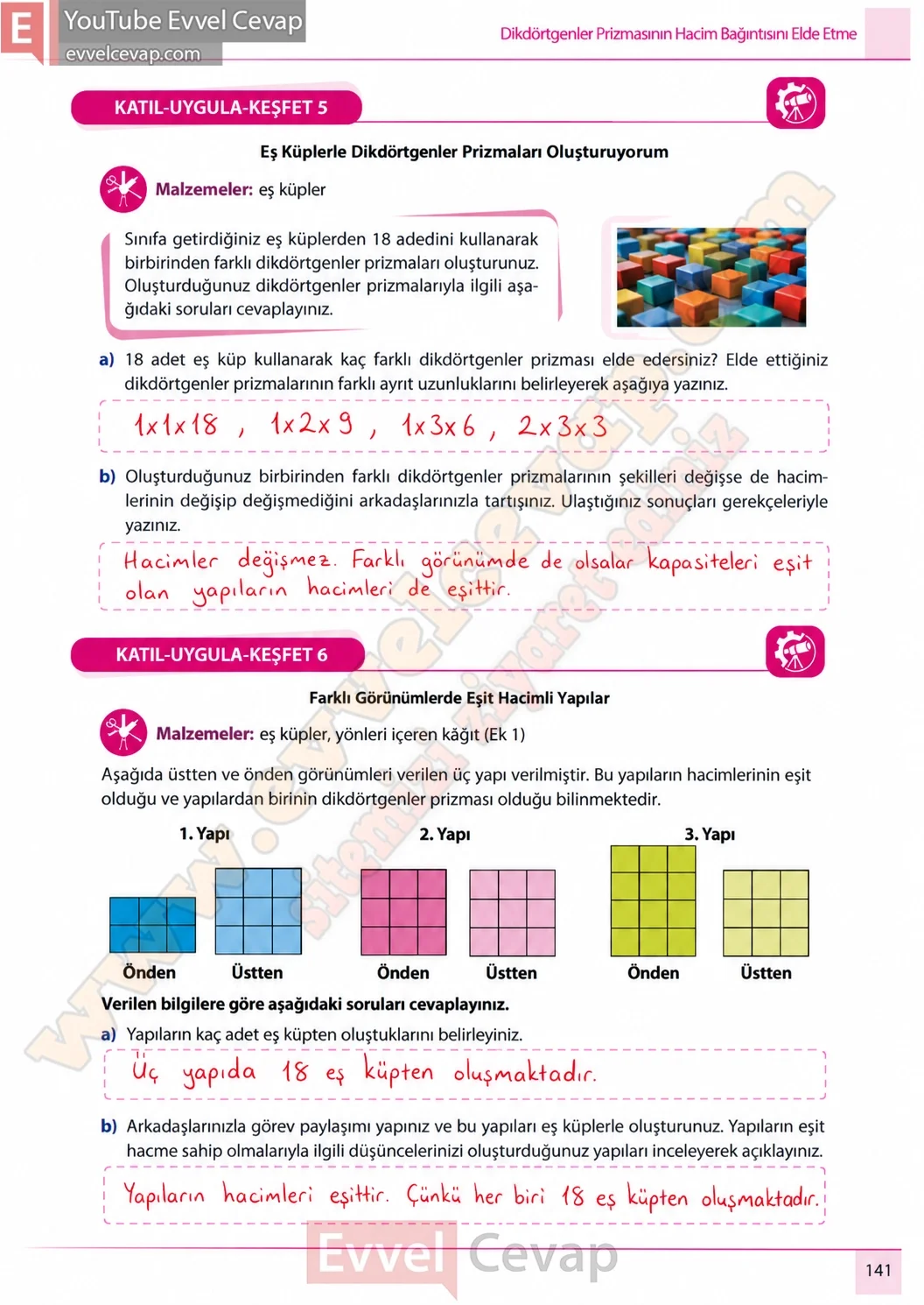 7-sinif-matematik-ders-kitabi-cevaplari-meb-yayinlari-1-kitap-sayfa-141