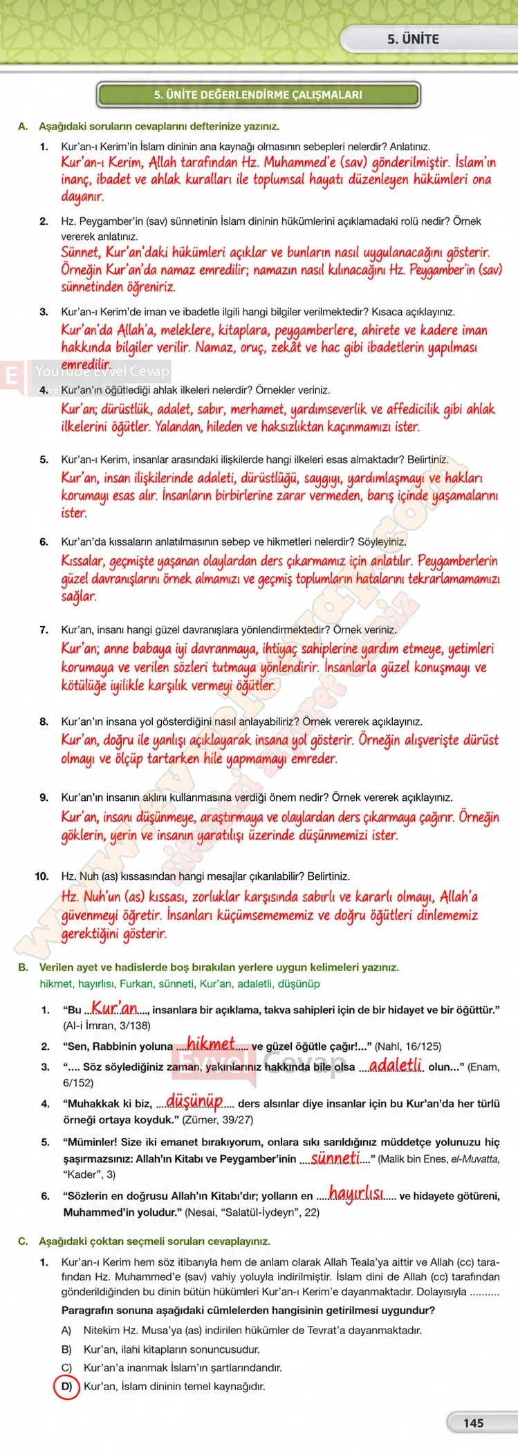 8-sinif-din-kulturu-ders-kitabi-cevaplari-bilim-ve-kultur-yayinlari-sayfa-145-2026
