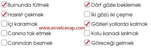 7. Sınıf MEB Yayınları Çalışma Kitabı Yüksek Yüksek Tepelere 3. Etkinlik