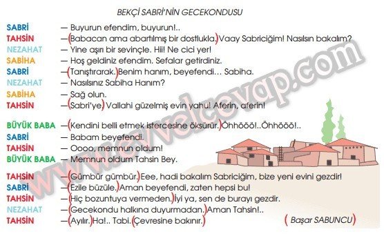 Kınalı Keklik 11. Etkinlik Cevabı