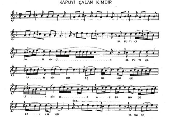 Kapuyu Çalan Kimdir Notaları