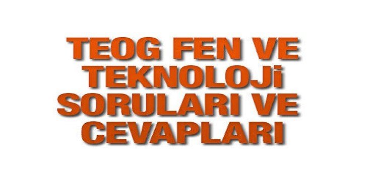 24 Kasım 2016 Teog Fen Bilimleri Soruları ve Cevapları