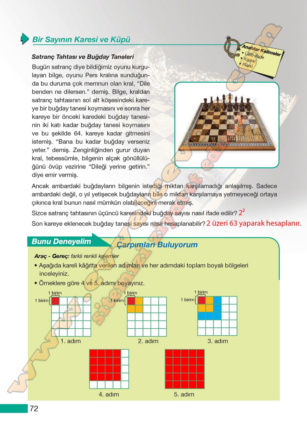 5. Sınıf Meb Yayınları Matematik Ders Kitabı Sayfa 72 Cevapları