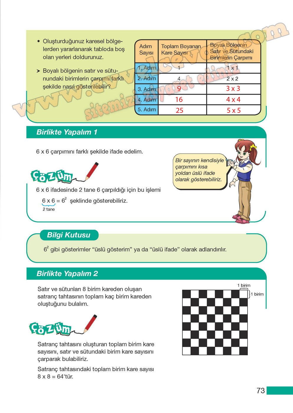 5. Sınıf Meb Yayınları Matematik Ders Kitabı Sayfa 73 Cevapları