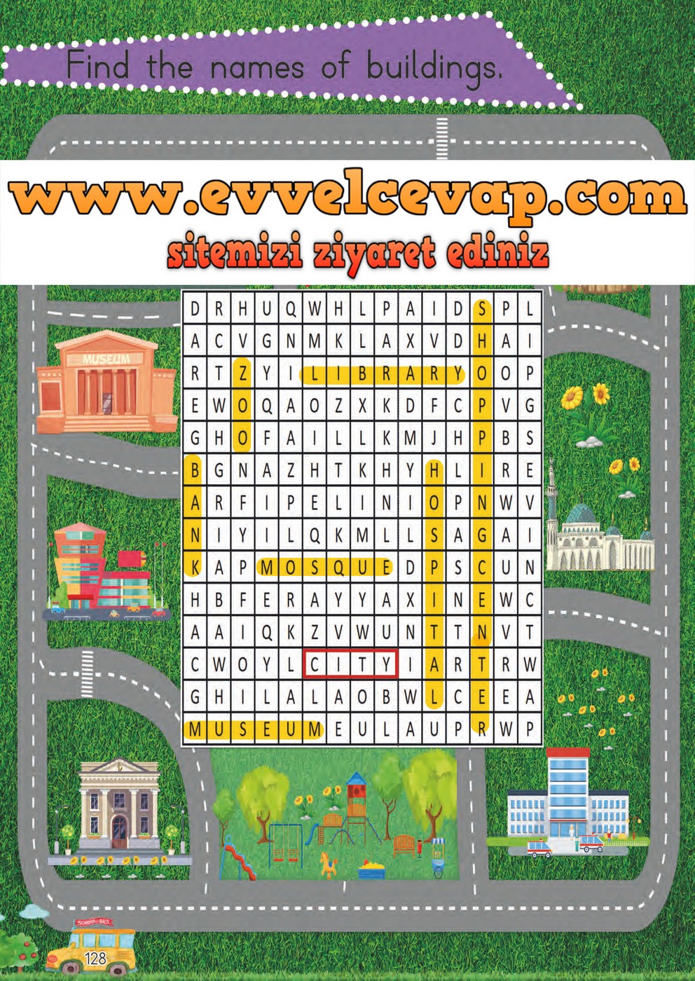 3. Sınıf Meb Yayınları İngilizce Ders Kitabı Sayfa 128 Cevabı