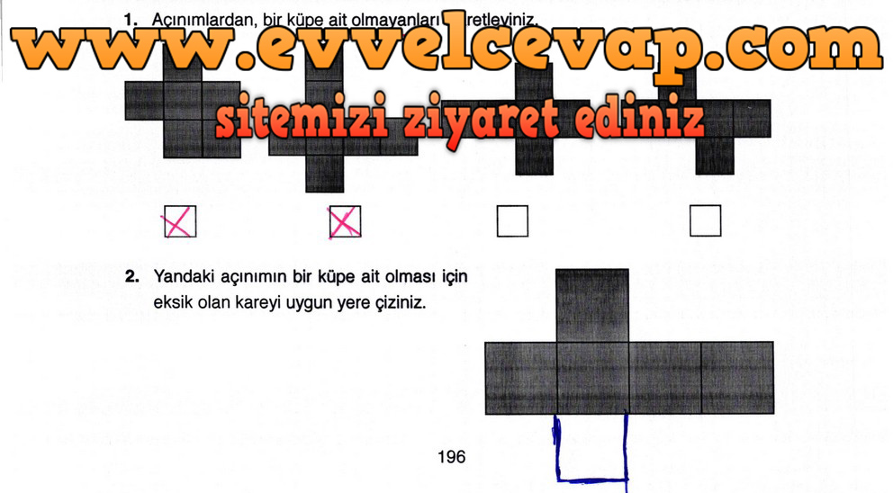 4. Sınıf Ata Yayıncılık Matematik Ders Kitabı Sayfa 196 Cevabı