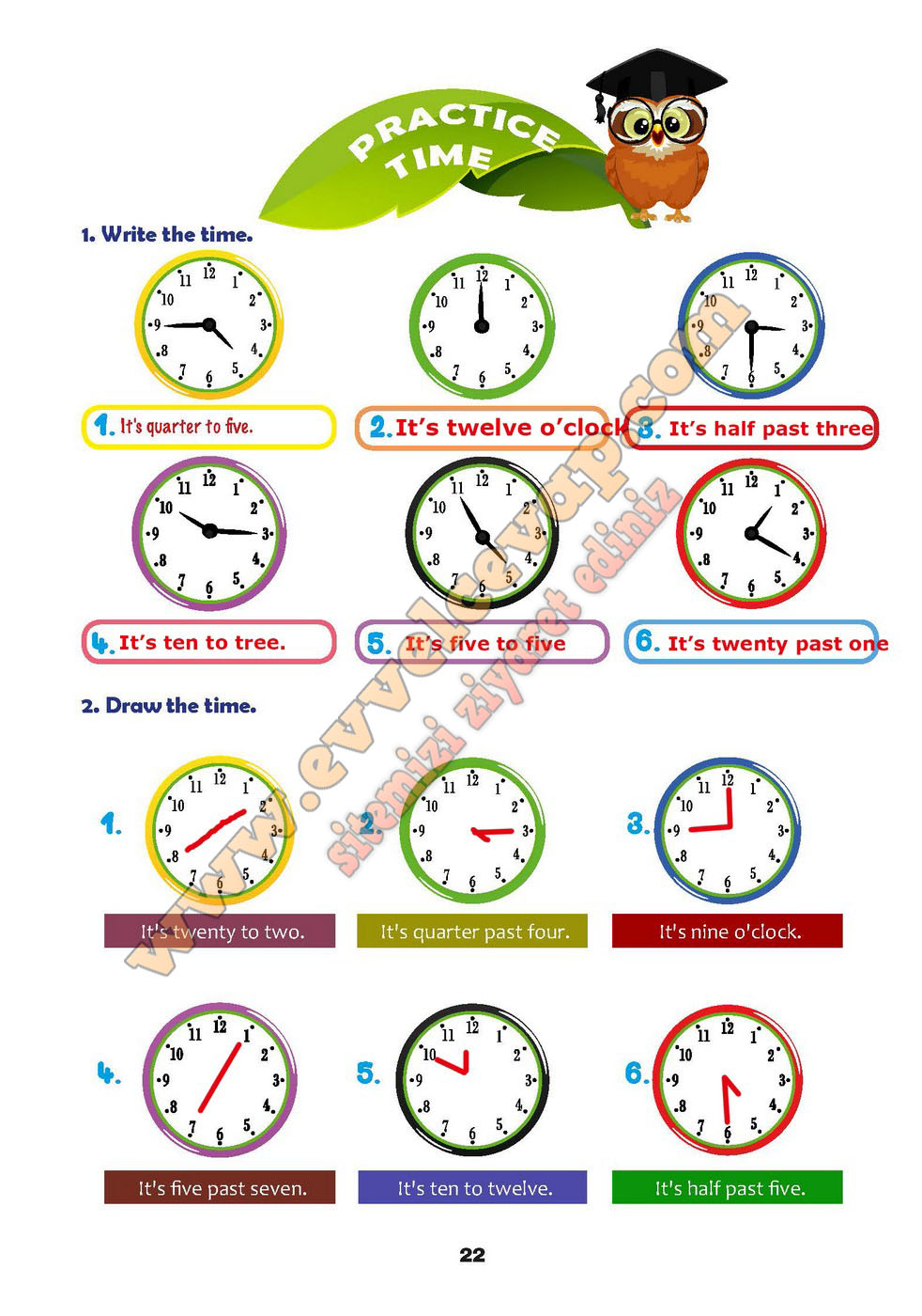 6. Sınıf Meb Yayınları İngilizce Kitabı Sayfa 22 Cevabı