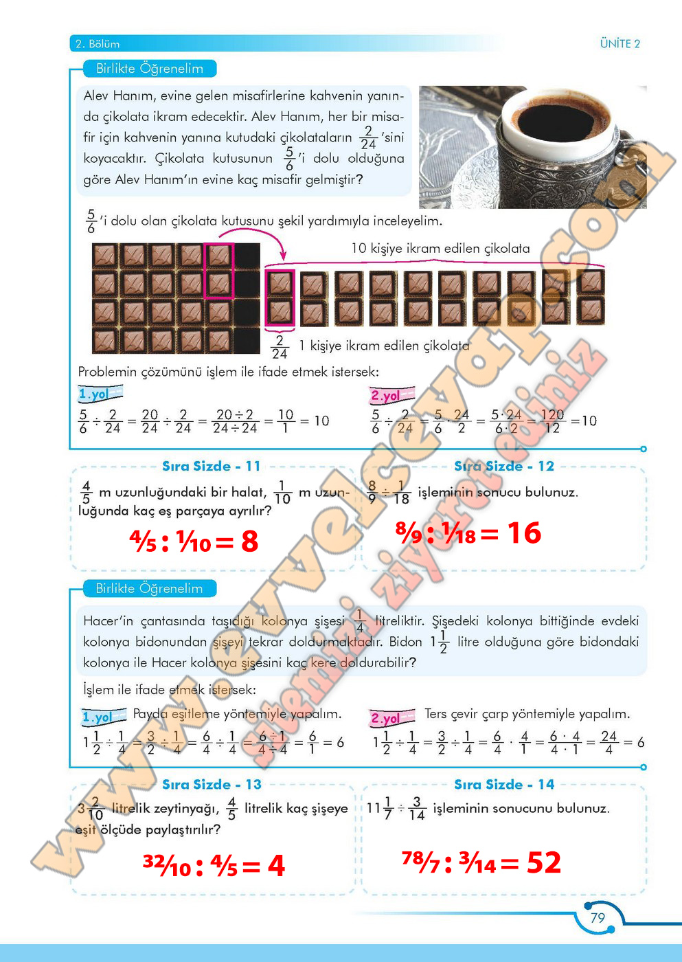 6. Sınıf Meb Yayınları Matematik Ders Kitabı Sayfa 79 Cevabı