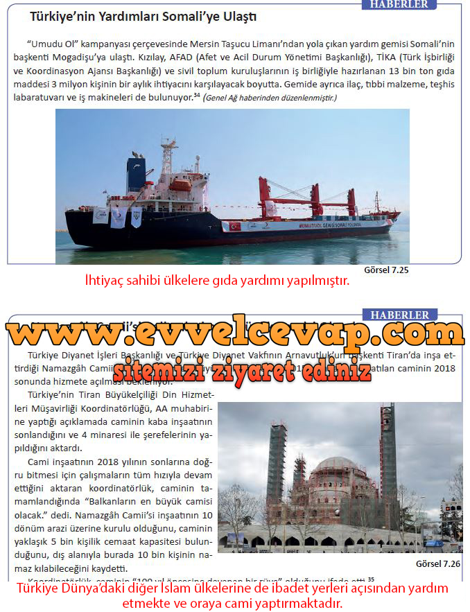 6. Sınıf Meb Yayınları Sosyal Bilgiler Ders Kitabı Lider Türkiye Cevapları