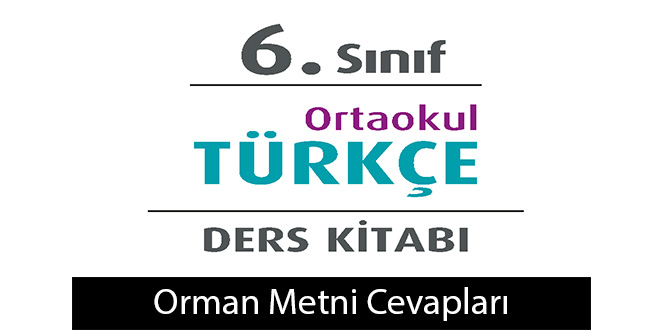 Orman Metni Etkinlik Cevapları (6. Sınıf Türkçe)