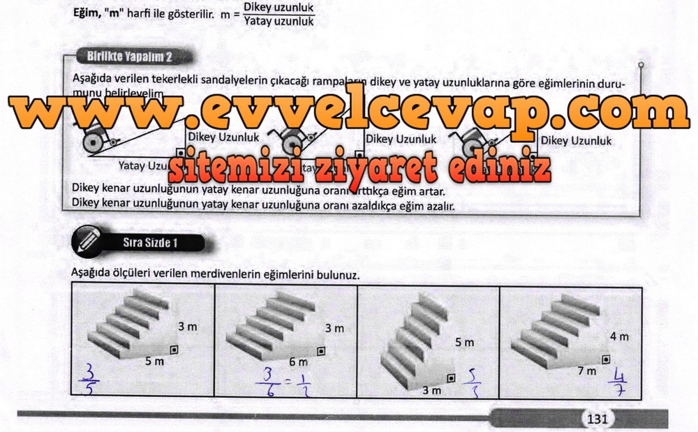 8. Sınıf Matematik Ders Kitabı Sayfa 131 Cevapları Meb Yayınları