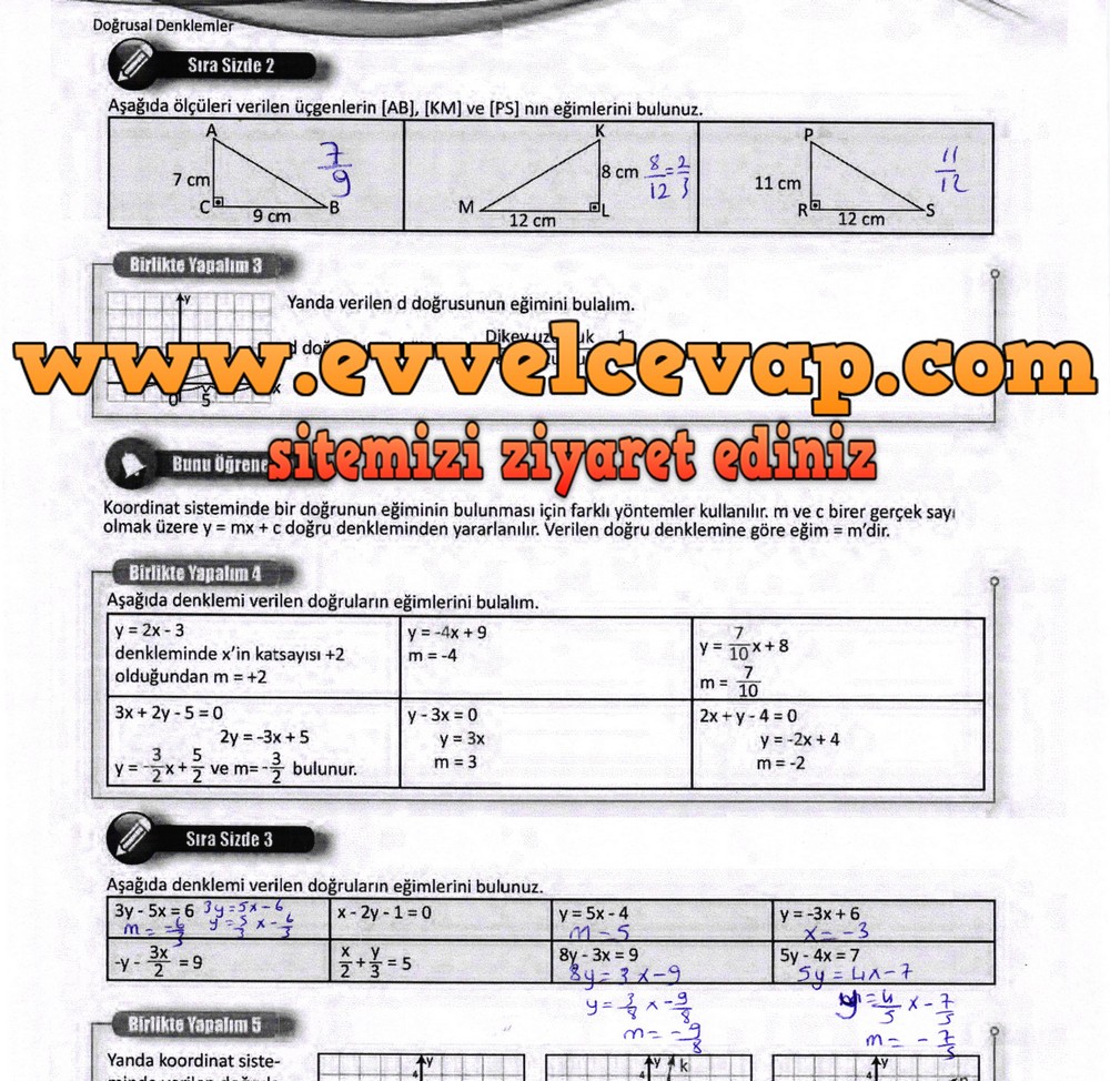 8. Sınıf Matematik Ders Kitabı Sayfa 132 Cevapları Meb Yayınları