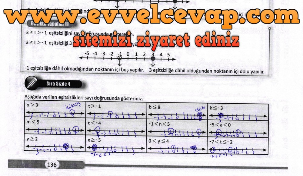 8. Sınıf Matematik Ders Kitabı Sayfa 136 Cevapları Meb Yayınları