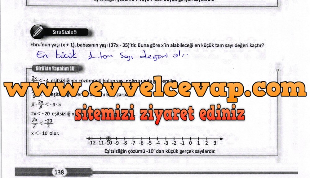 8. Sınıf Matematik Ders Kitabı Sayfa 138 Cevapları Meb Yayınları