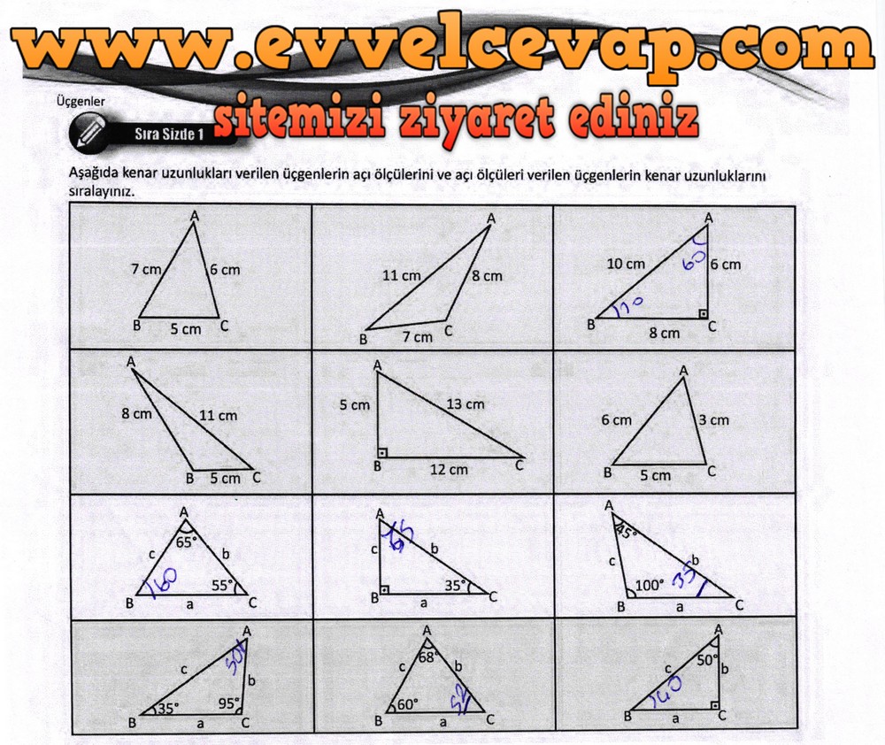 8. Sınıf Matematik Ders Kitabı Sayfa 158 Cevapları Meb Yayınları