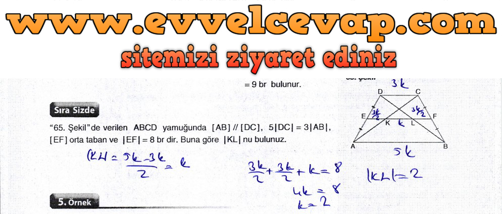 10. Sınıf Aydın Yayıncılık Matematik Ders Kitabı Sayfa 223 Cevabı