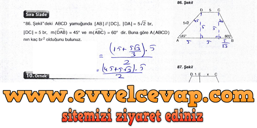 10. Sınıf Aydın Yayıncılık Matematik Ders Kitabı Sayfa 227 Cevabı