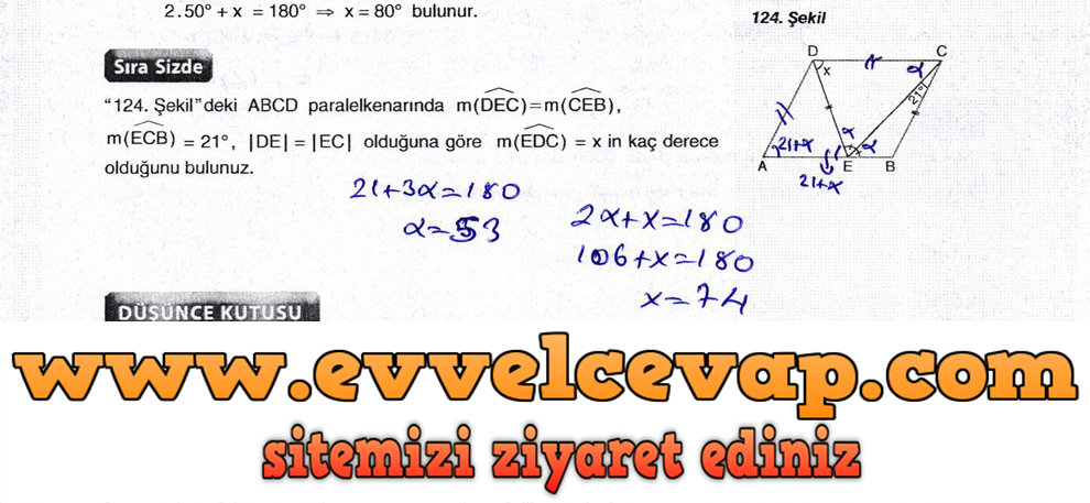 10. Sınıf Aydın Yayıncılık Matematik Ders Kitabı Sayfa 235 Cevabı