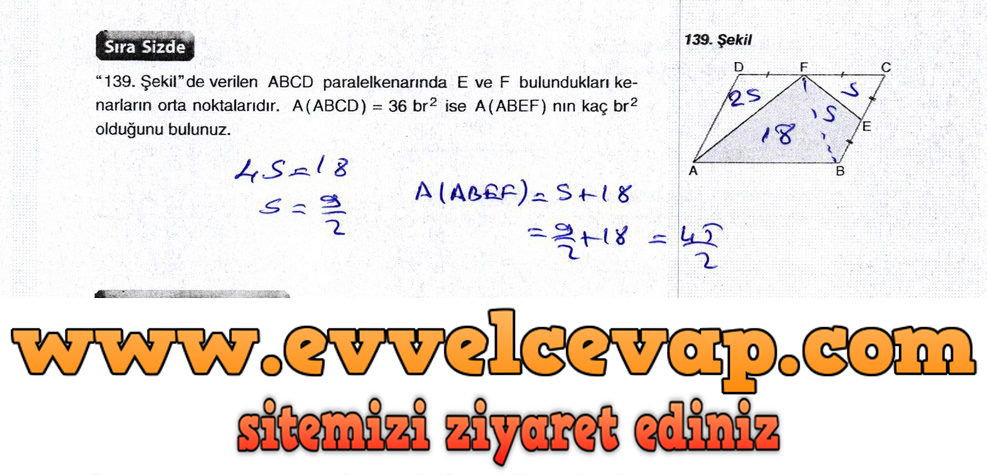10. Sınıf Aydın Yayıncılık Matematik Ders Kitabı Sayfa 239 Cevabı