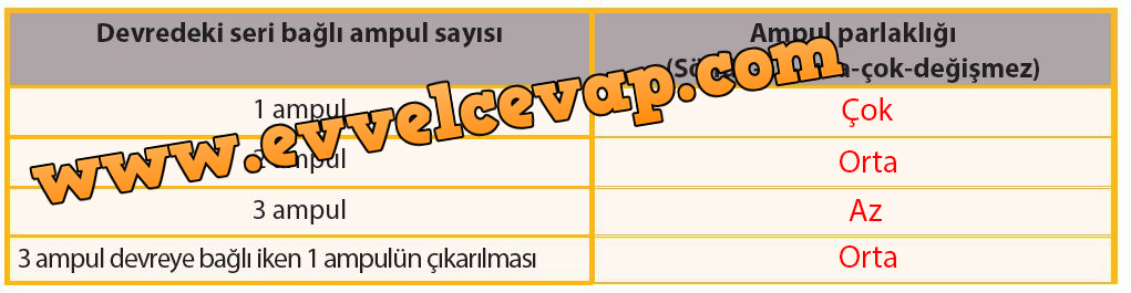 7. Sınıf Meb Yayınları Fen Bilimleri Ders Kitabı Sayfa 224 Cevabı