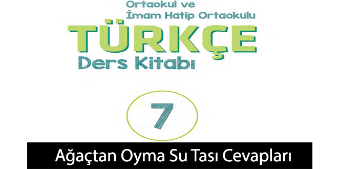 Ağaçtan Oyma Su Tası Metni Etkinlik Cevapları (7. Sınıf Türkçe)