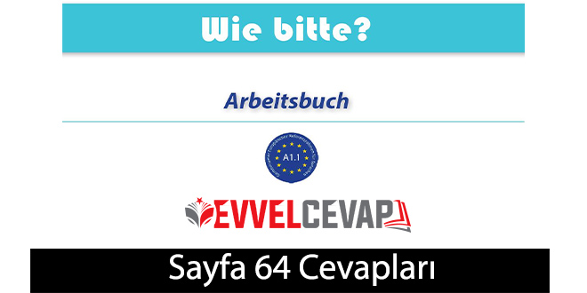 Almanca A1.1 Çalışma Kitabı Sayfa 64 Cevapları Meb Yayınları