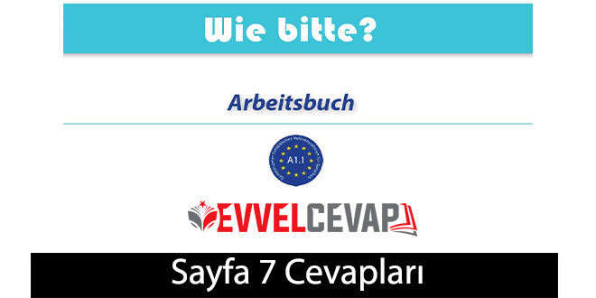 Almanca A1.1 Çalışma Kitabı Sayfa 7 Cevapları Meb Yayınları