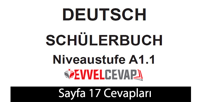 Almanca A1.1 Ders Kitabı Sayfa 17 Cevapları Ata Yayınları