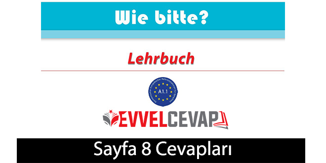 Almanca A1.1 Ders Kitabı Sayfa 8 Cevapları Meb Yayınları