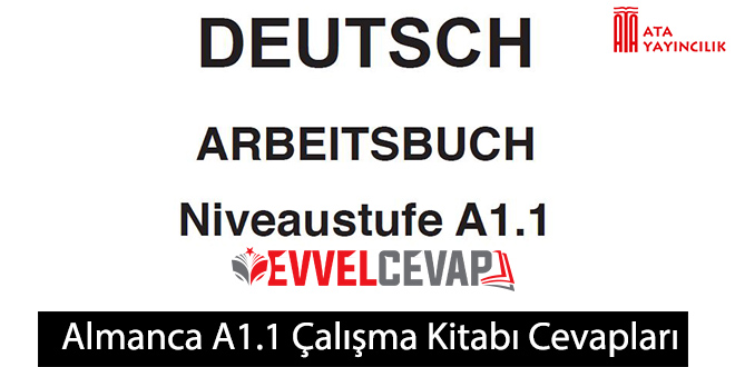 Almanca A1.1 Çalışma Kitabı Cevapları Ata Yayınları