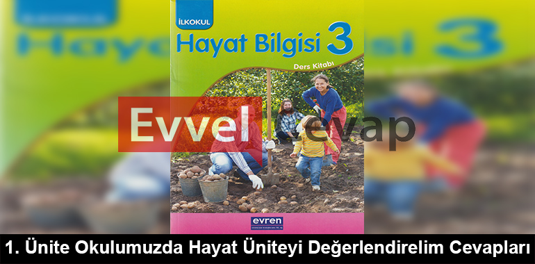 1. Ünite Okulumuzda Hayat Üniteyi Değerlendirelim Cevapları (3. Sınıf Hayat Bilgisi)