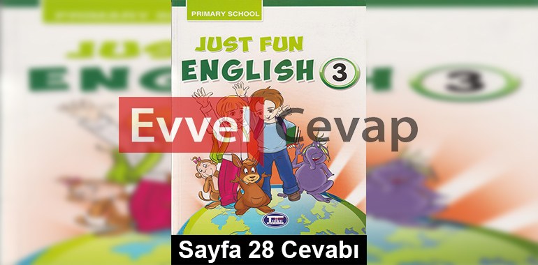 3. Sınıf İngilizce Tutku Yayıncılık Ders Kitabı Cevapları Sayfa 28