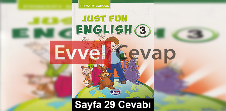 3. Sınıf İngilizce Tutku Yayıncılık Ders Kitabı Cevapları Sayfa 29
