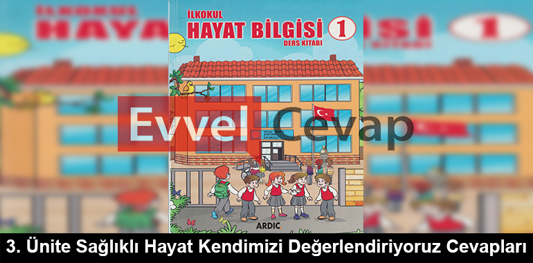 3. Ünite Sağlıklı Hayat Kendimizi Değerlendiriyoruz Cevapları (1. Sınıf Hayat Bilgisi)