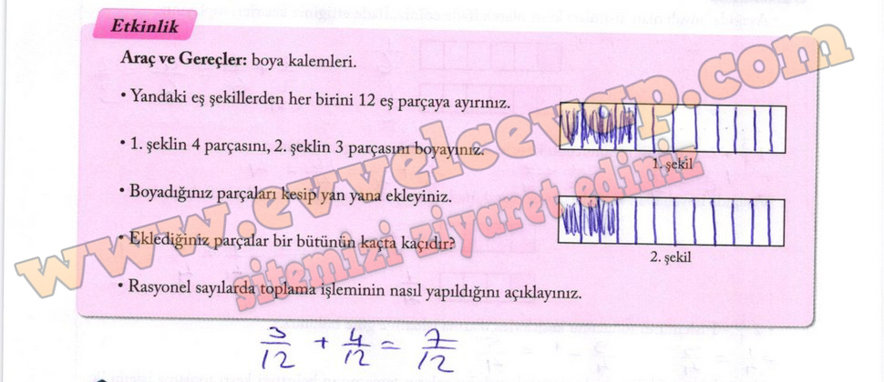 7. Sınıf Matematik Ekoyay Yayınları Ders Kitabı Sayfa 58 Cevapları