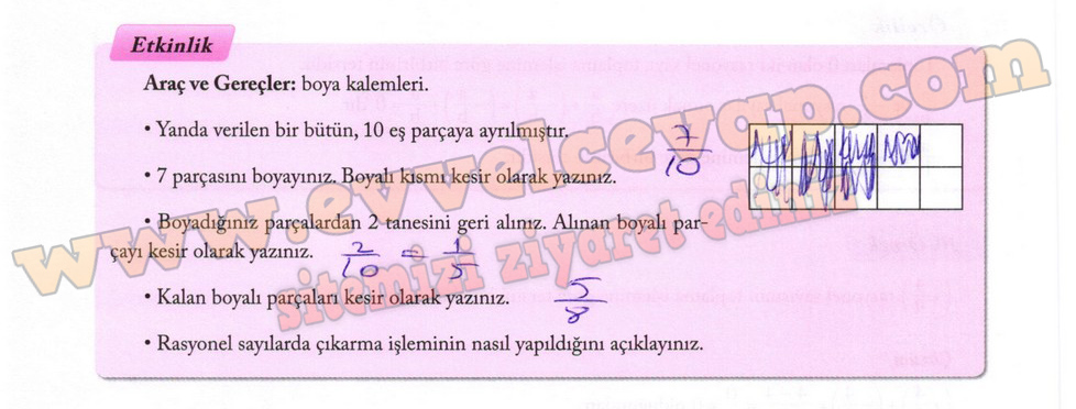 7. Sınıf Matematik Ekoyay Yayınları Ders Kitabı Sayfa 64 Cevapları