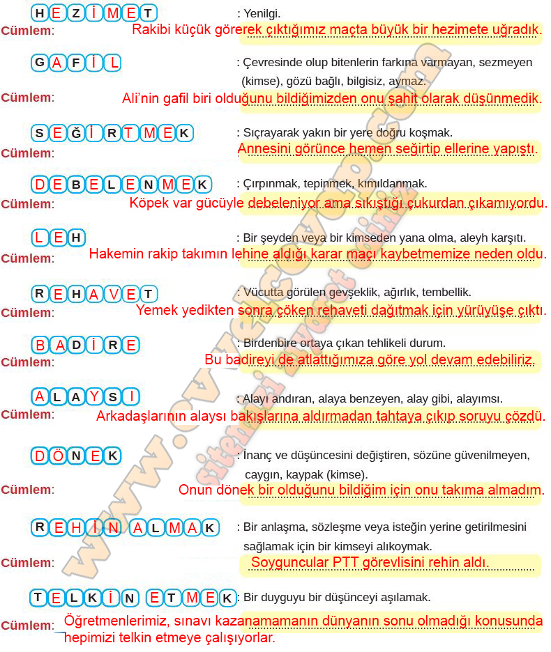  8. Sınıf Türkçe Ders Kitabı Meb Yayınları Sayfa 35 Cevabı