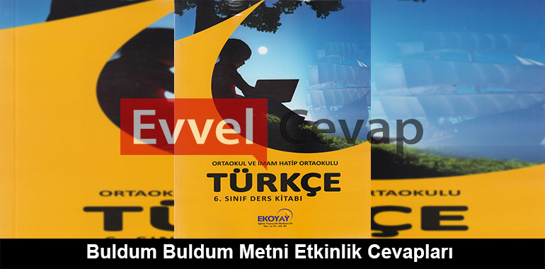 Buldum Buldum Metni Etkinlik Cevapları (6. Sınıf Türkçe)